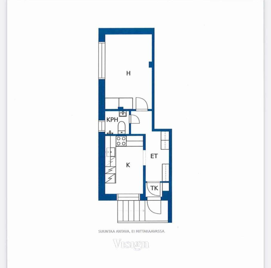 Yksioe 1 Km Jokirannasta Foeriltae/ 2 Km Torilta Apartman Turku Kültér fotó